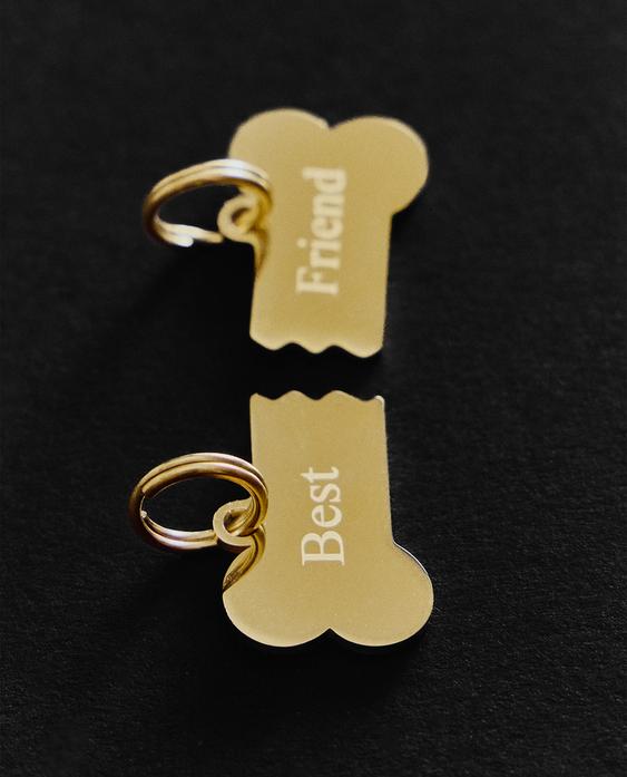"BEST" "FRIEND" BONE PET CHARM