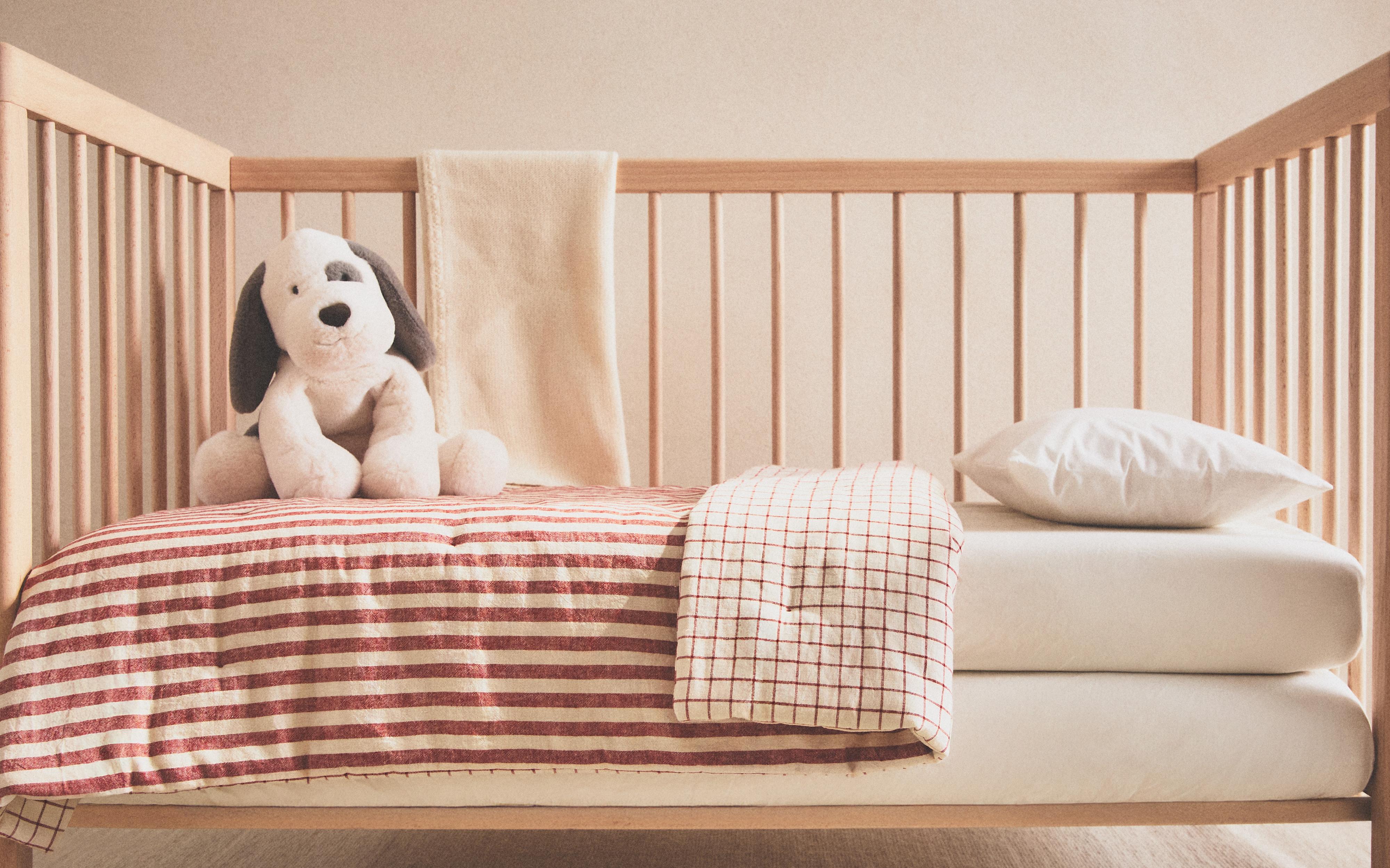 KIDS' STRIPED LINEN AND COTTON QUILTED BEDSPREAD product thumbnail 15