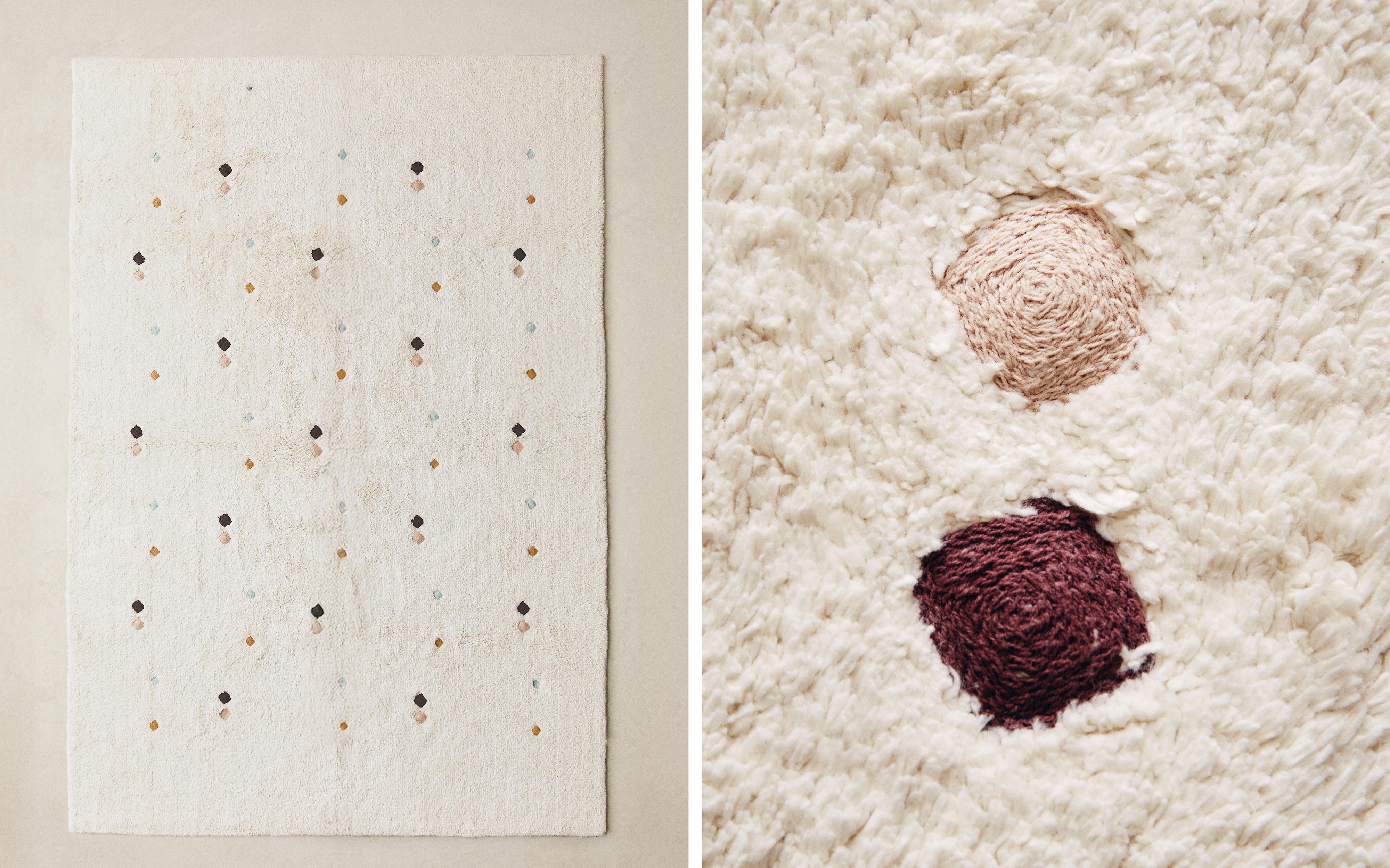 KIDS' MULTICOLOURED EMBROIDERED DIAMOND RUG product thumbnail 10