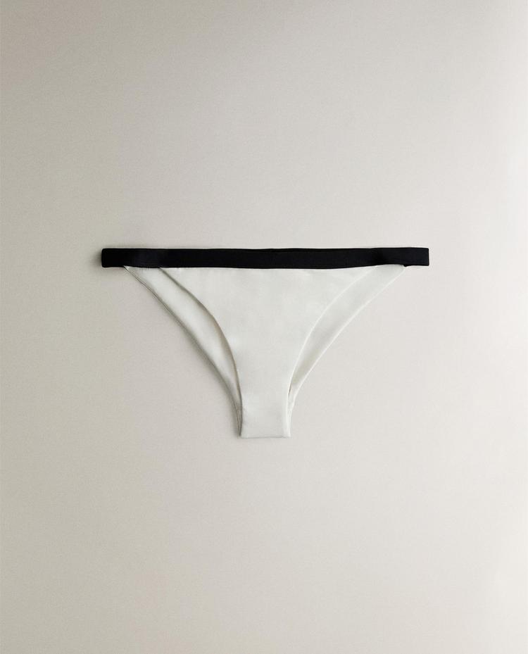 BEACH BIKINI BOTTOMS WITH CONTRAST STRIPE