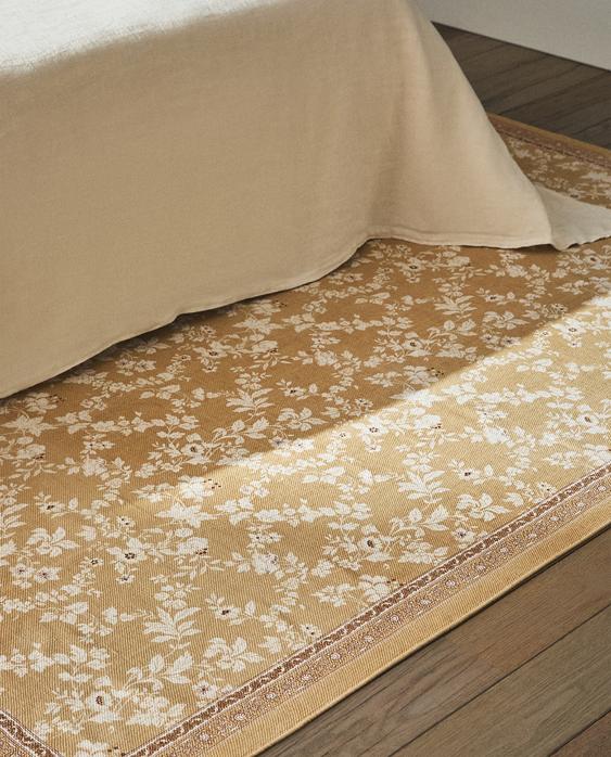 Alfombra Grande Floral - Zara Home