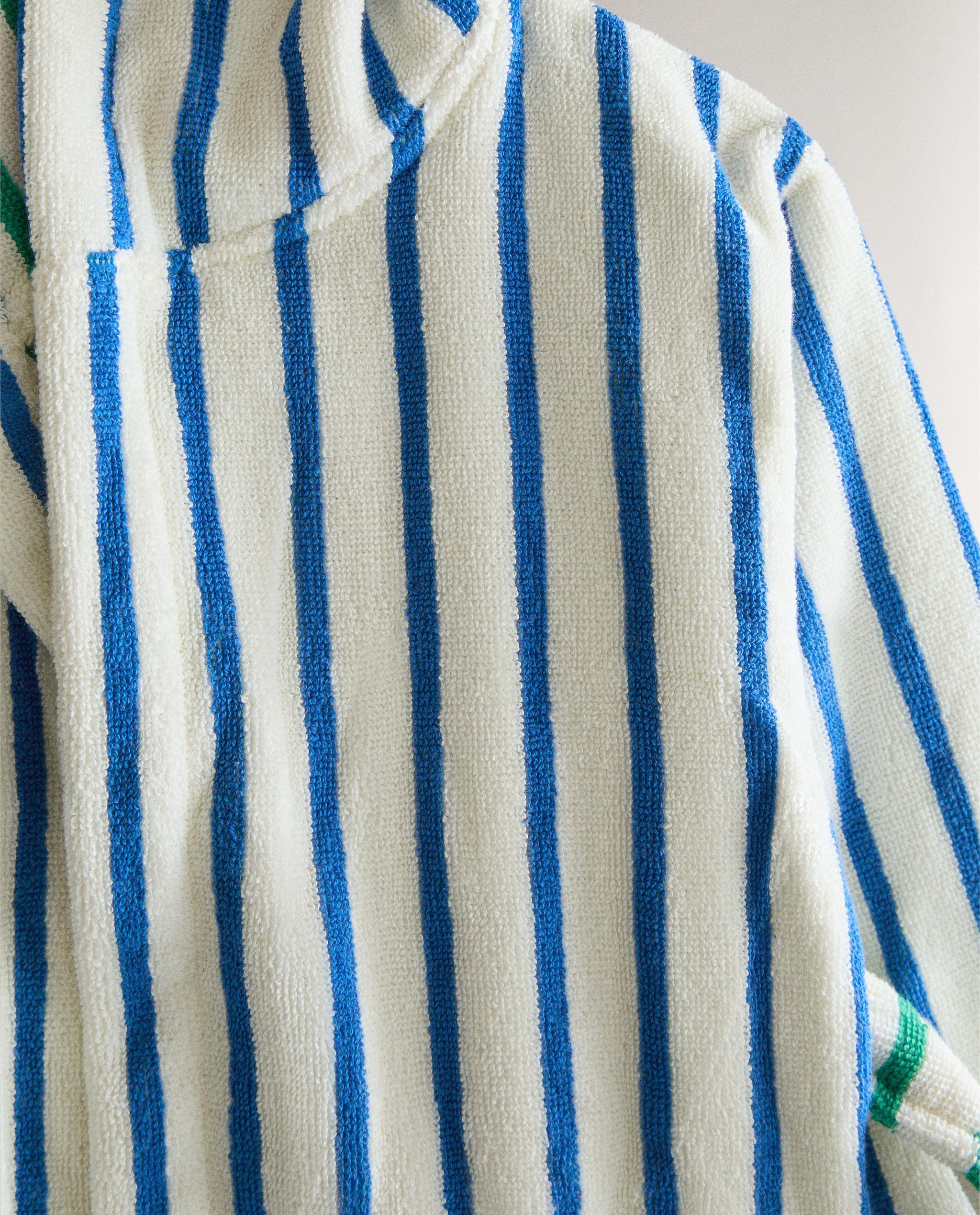 KIDS' STRIPED BATHROBE