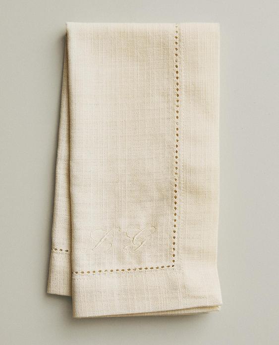 HEMSTITCHED COTTON NAPKIN