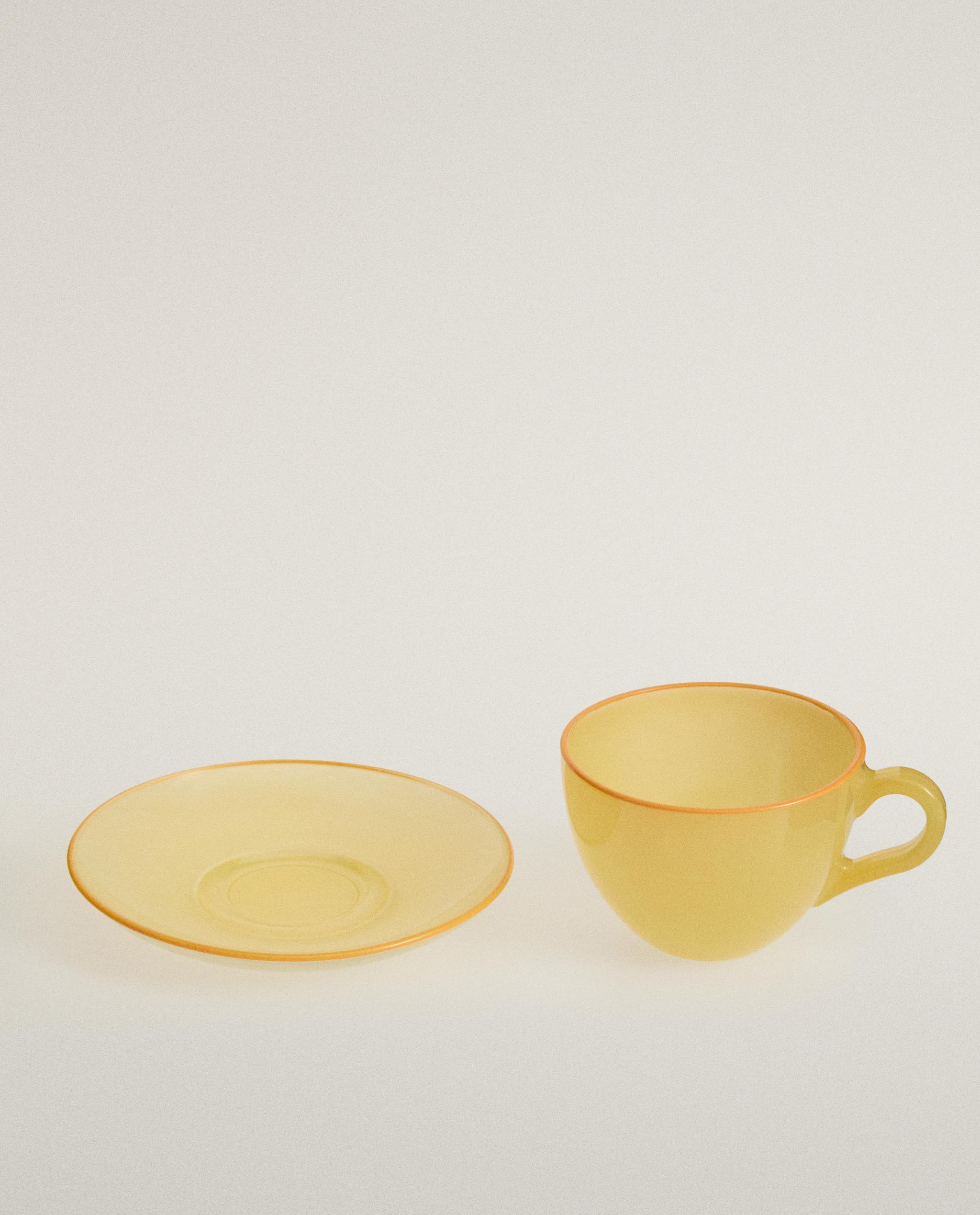 GLASS COFFEE CUP AND SAUCER product thumbnail 5