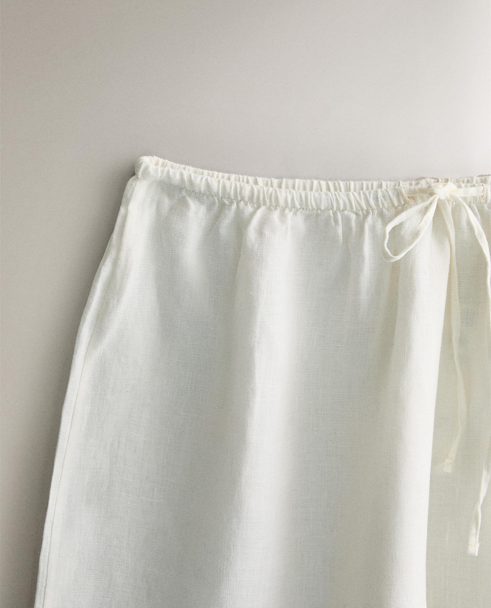 Lenina ♥ LONA linen half pants /追跡付 Cropped Linen Pants | Gap Factory