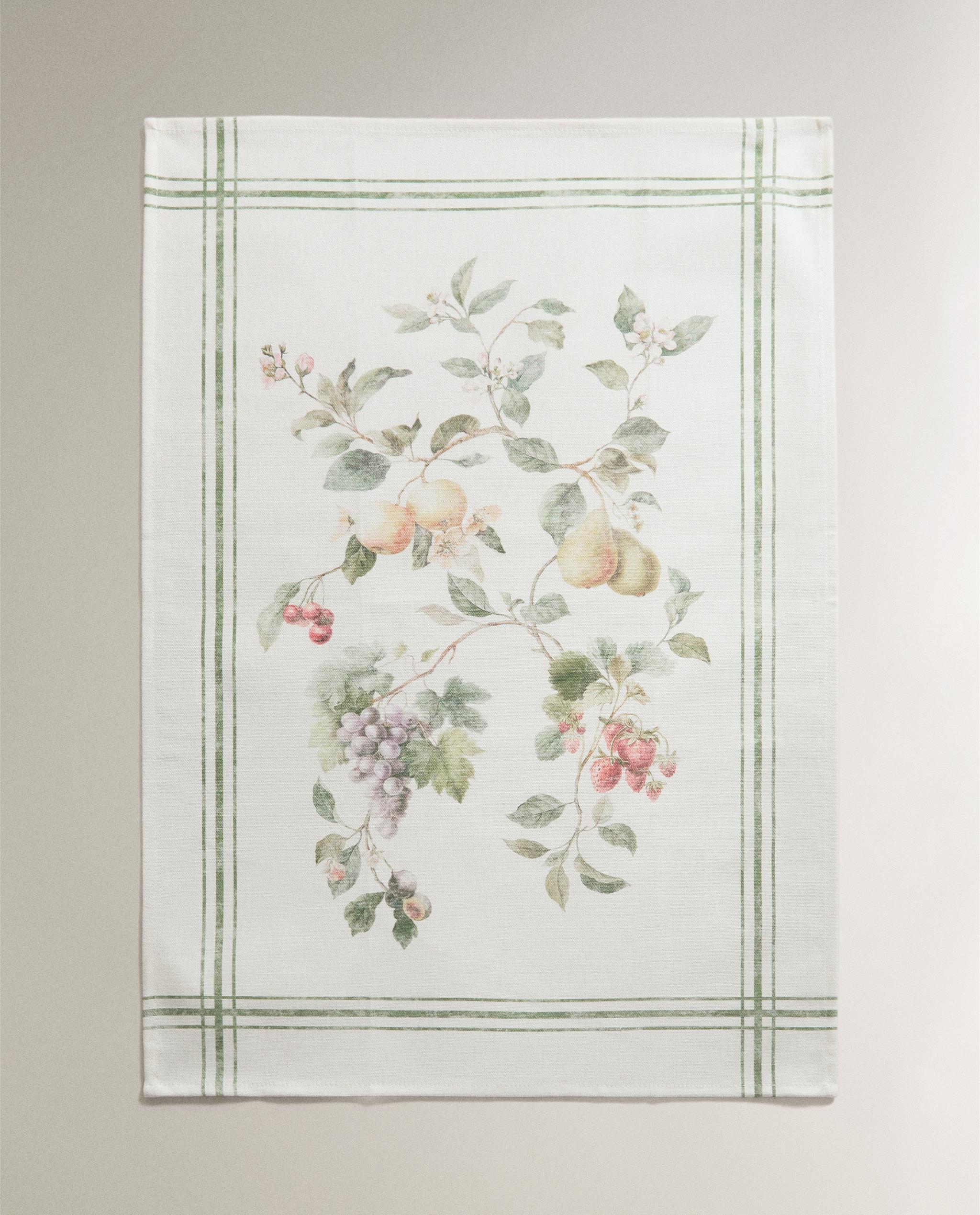 PACK OF FLORAL COTTON TEA TOWELS (PACK OF 2) product thumbnail 8