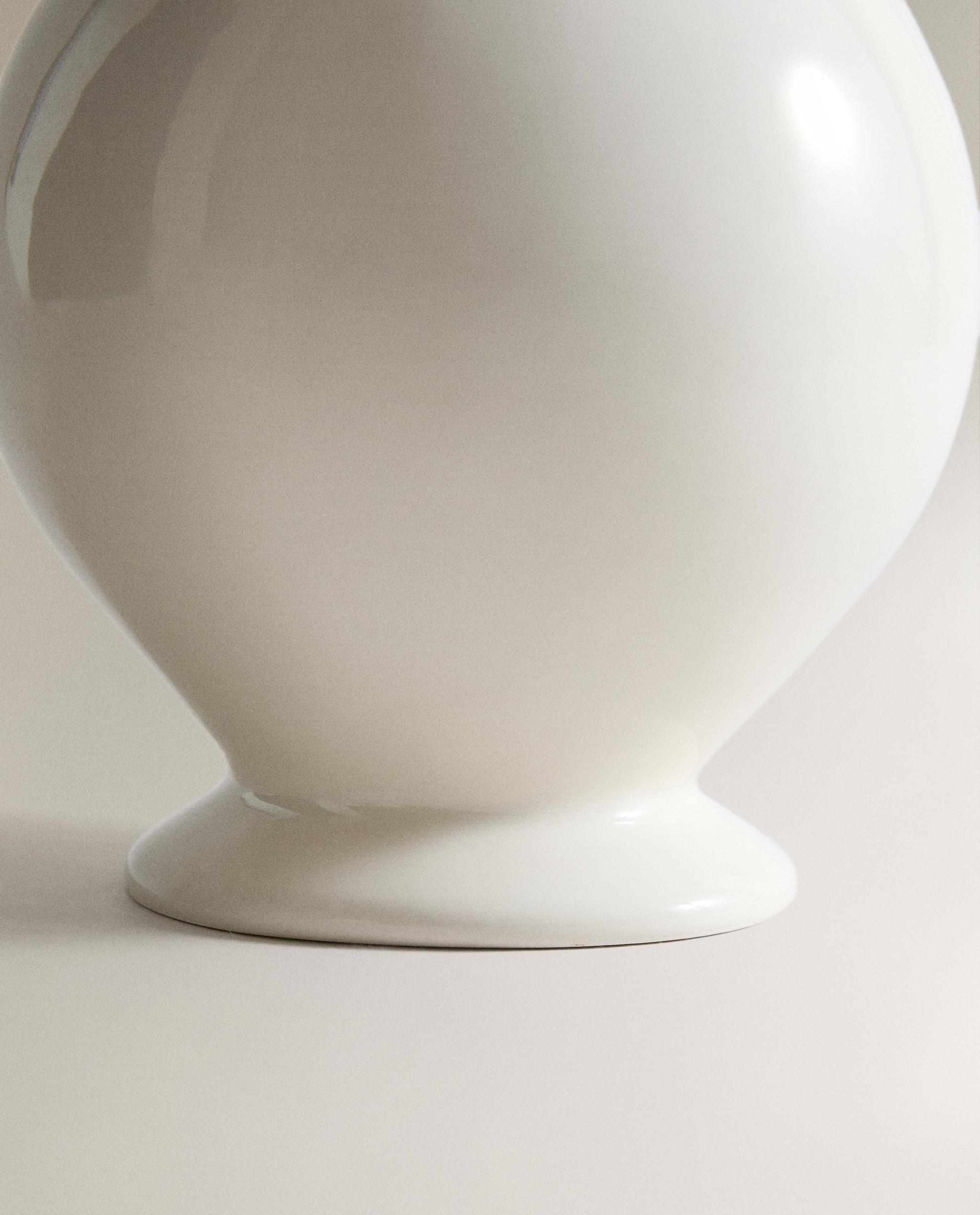 DECORATIVE CREAM CERAMIC JUG product thumbnail 2