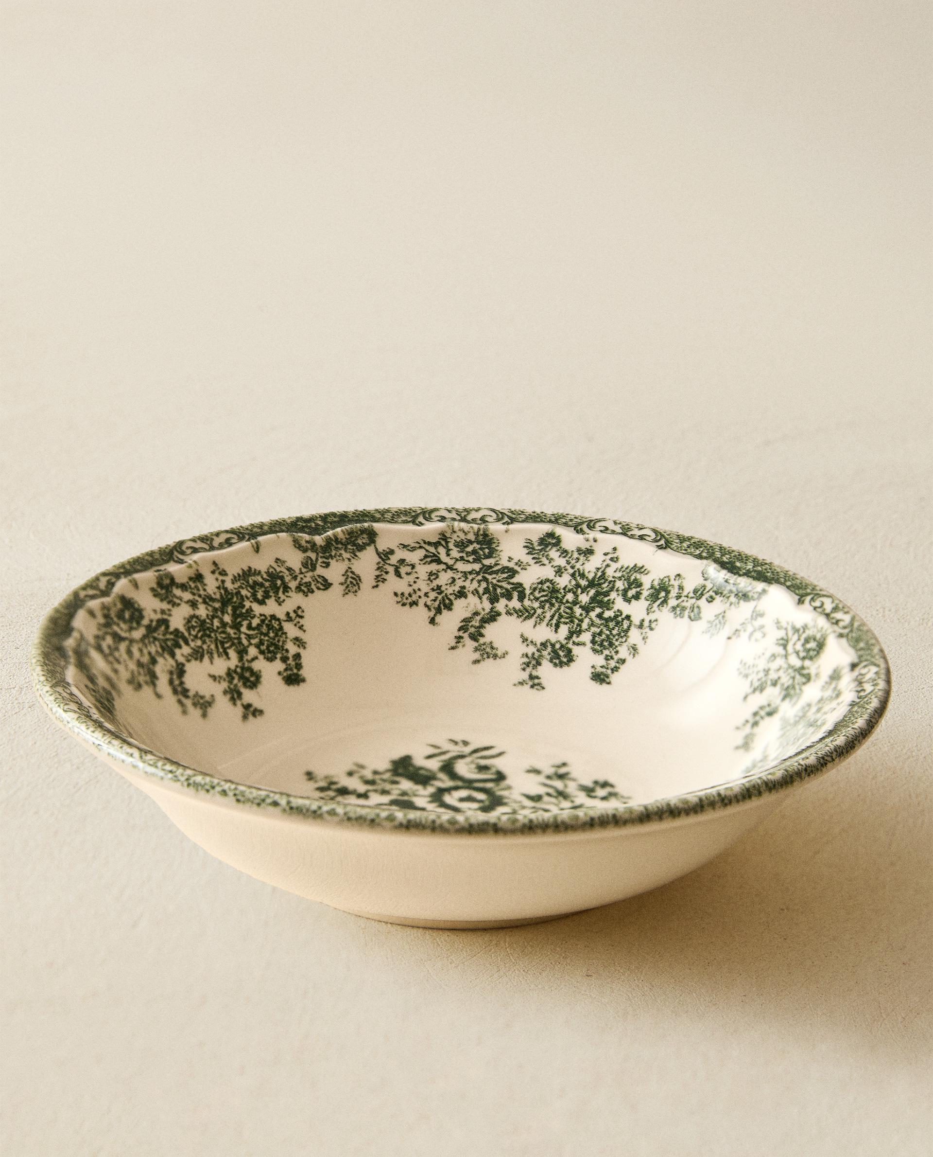 ボウル クレイポッタリー 花柄 | Zara Home 日本/Japan