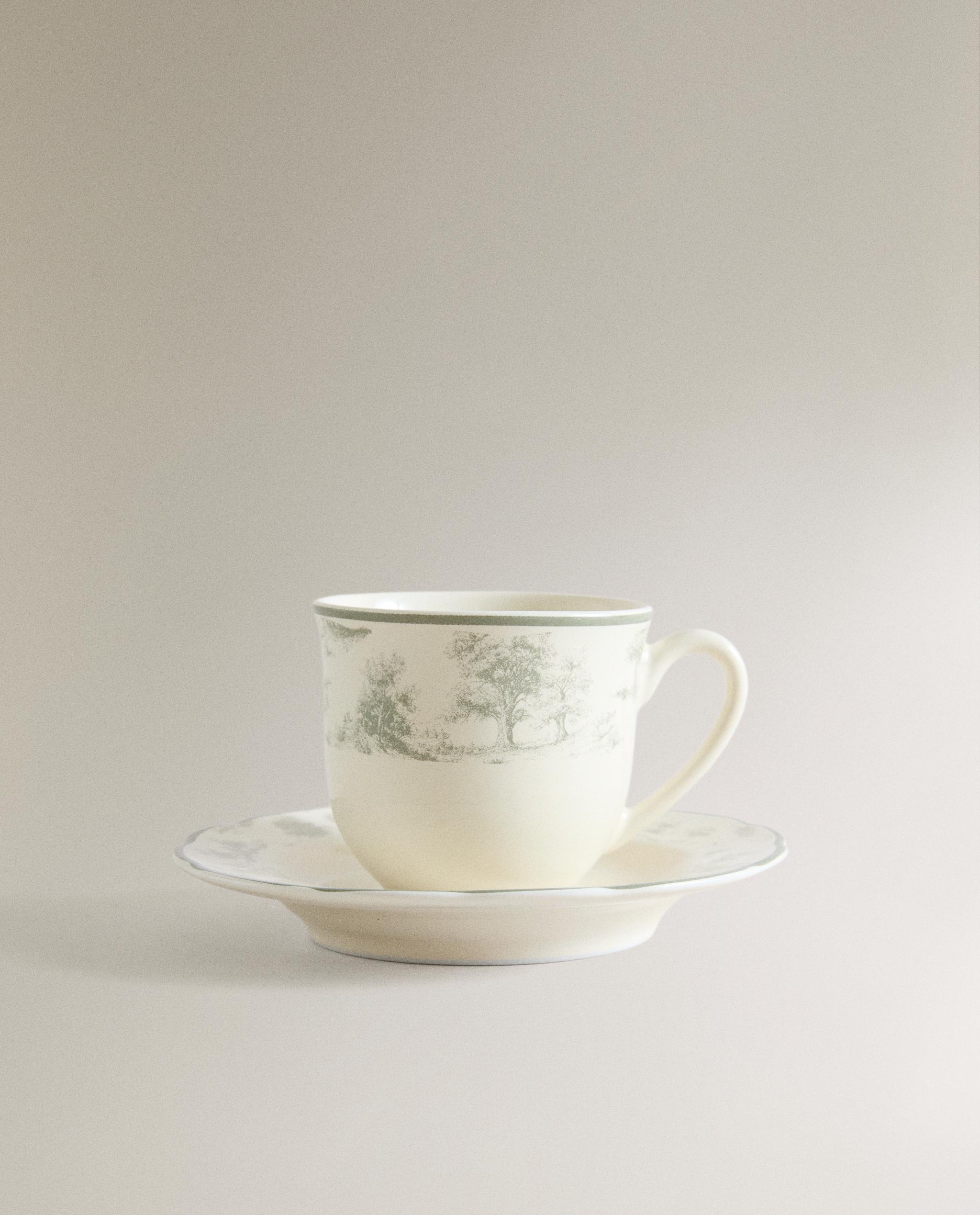TOILE PORCELAIN COFFEE CUP AND SAUCER product thumbnail 5