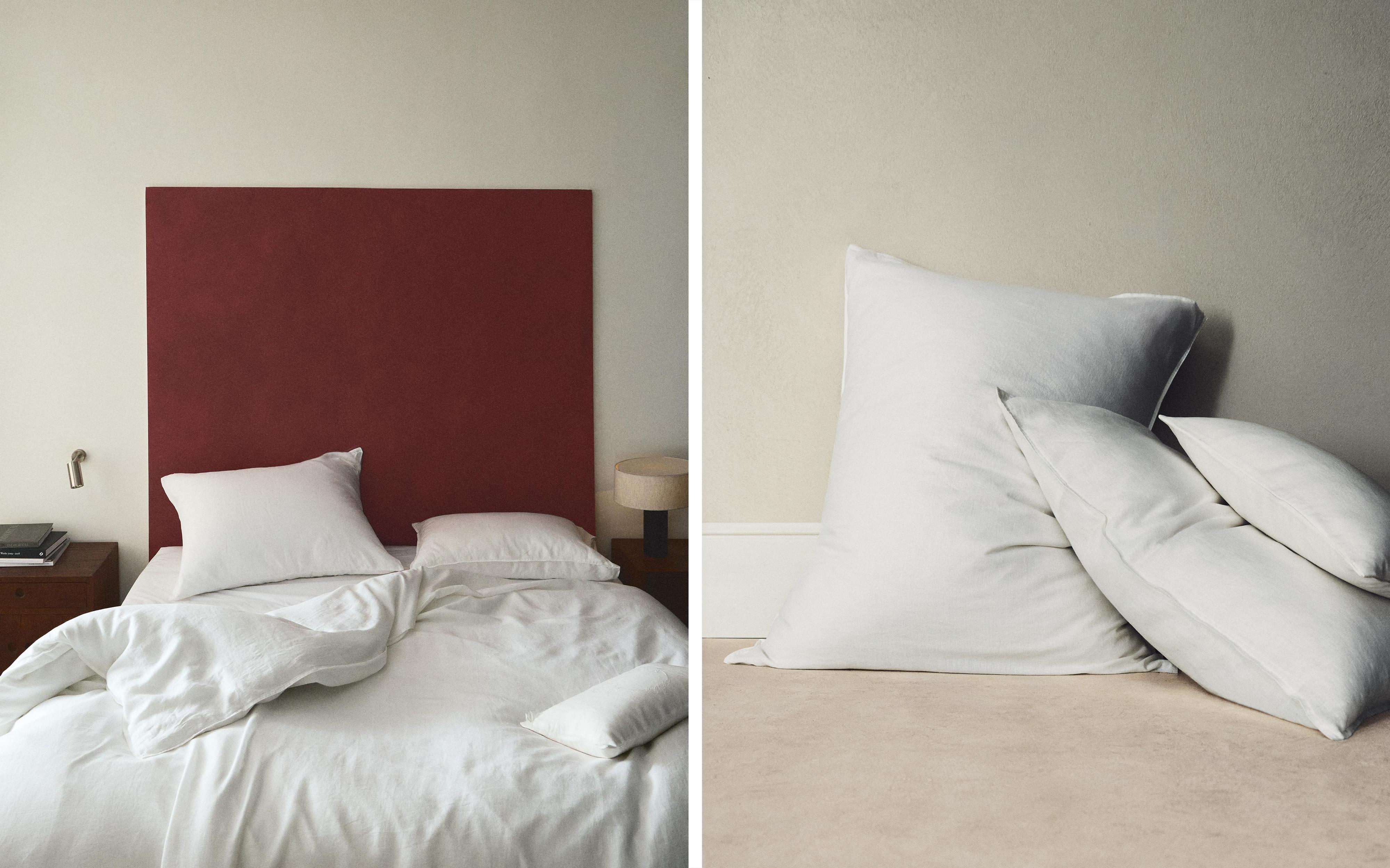 WASHED LINEN DUVET COVER (160 GxM²)