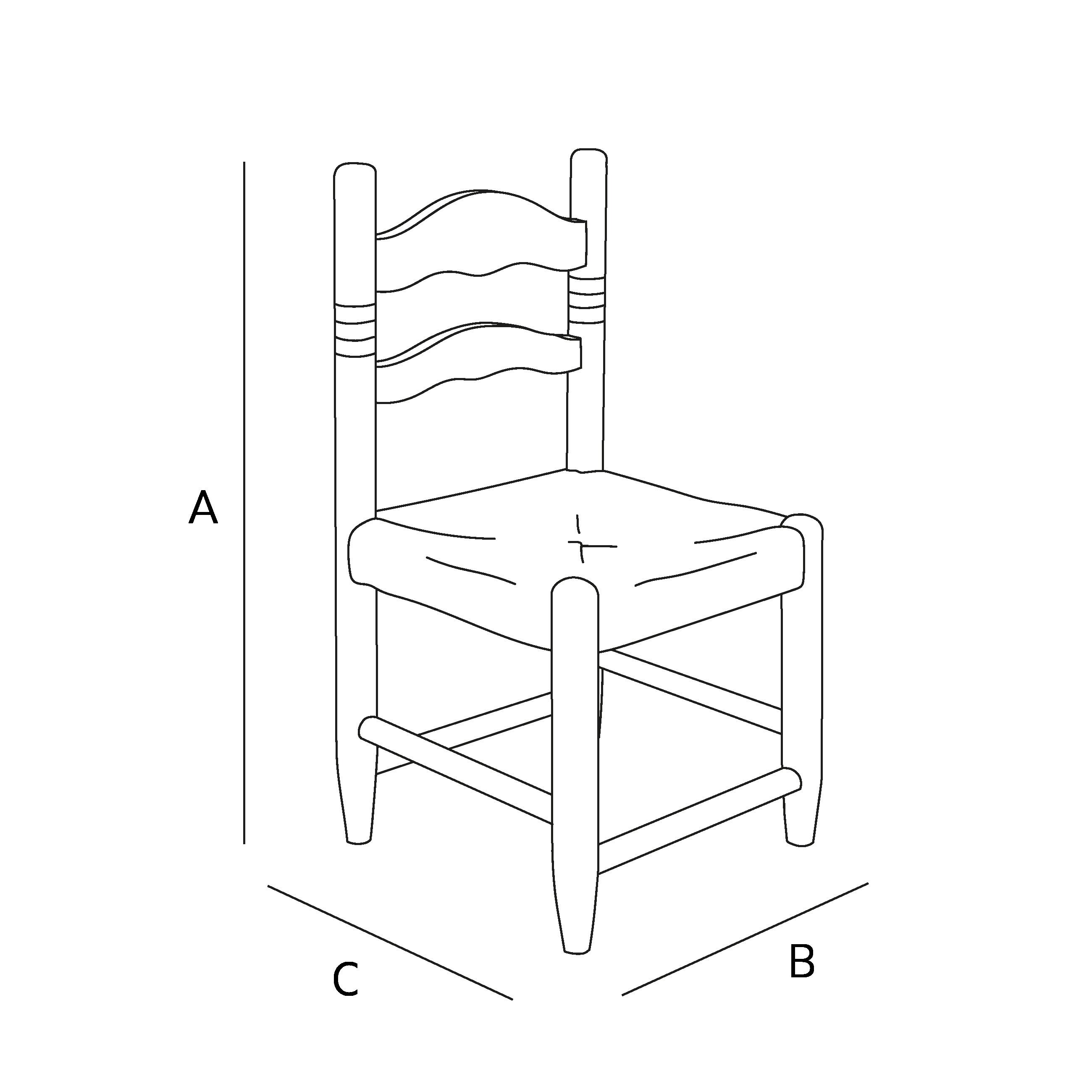 KIDS' WOODEN CHAIR