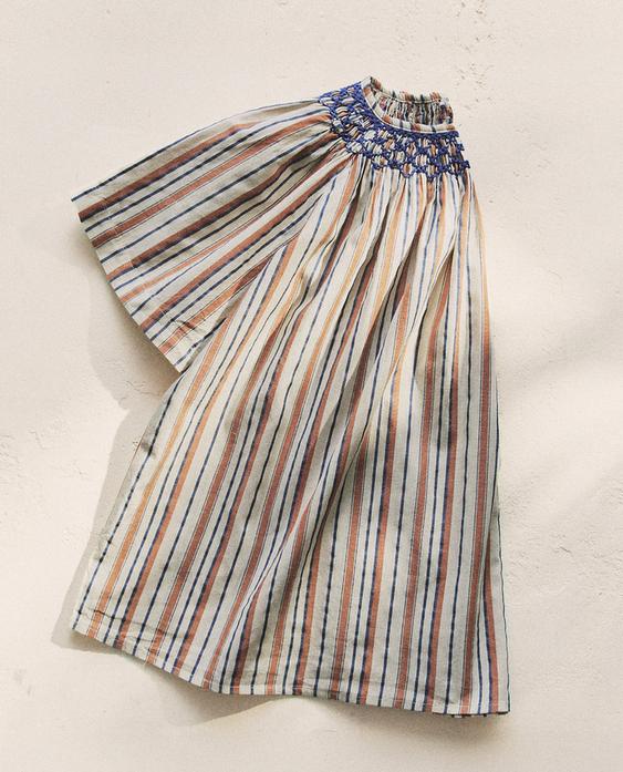 KIDS' STRIPED BEACH DRESS