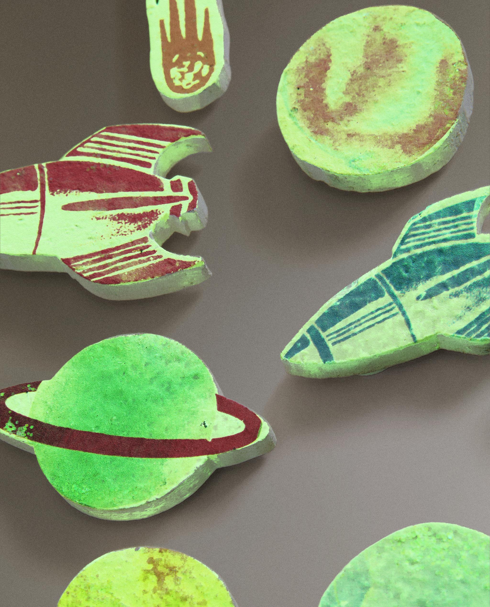 CHILDREN'S GLOW-IN-THE-DARK SPACE STICKERS product thumbnail 6