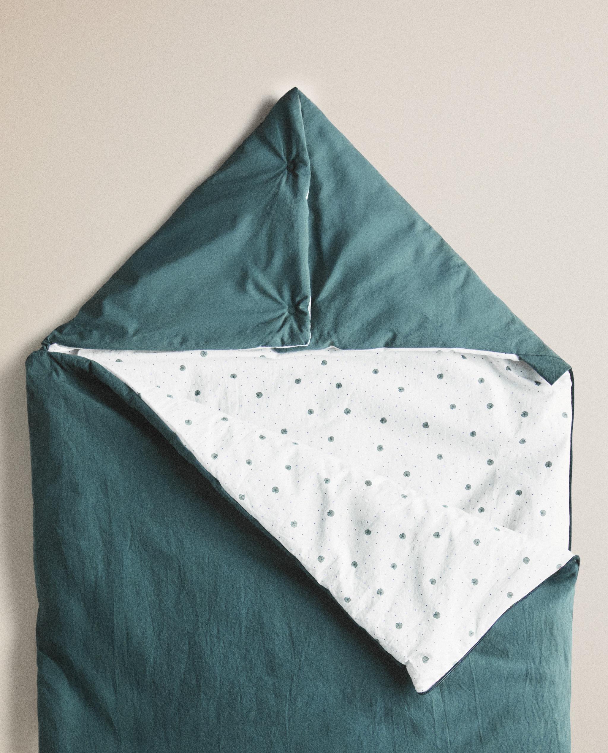 LEAF PRINT COTTON CARRYCOT BABY WRAP product thumbnail 11