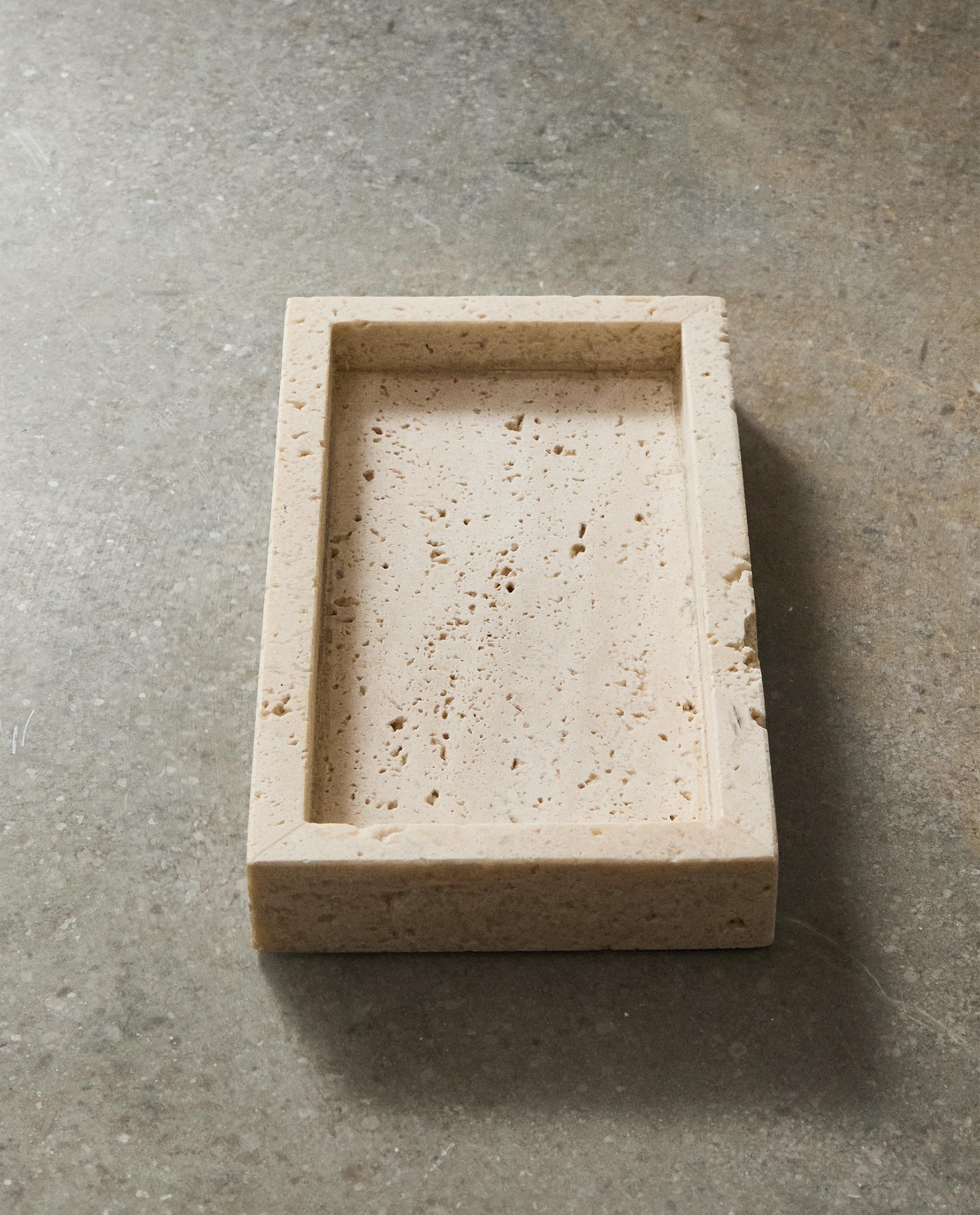 Vassoio Portasapone Humdakin Terrazzo 30 Cm, Rettangolare In Pietra Rosso Beige Vassoio Portasapone Humdakin Terrazzo 30 Cm, Rettangolare In Pietra Rosso Beige