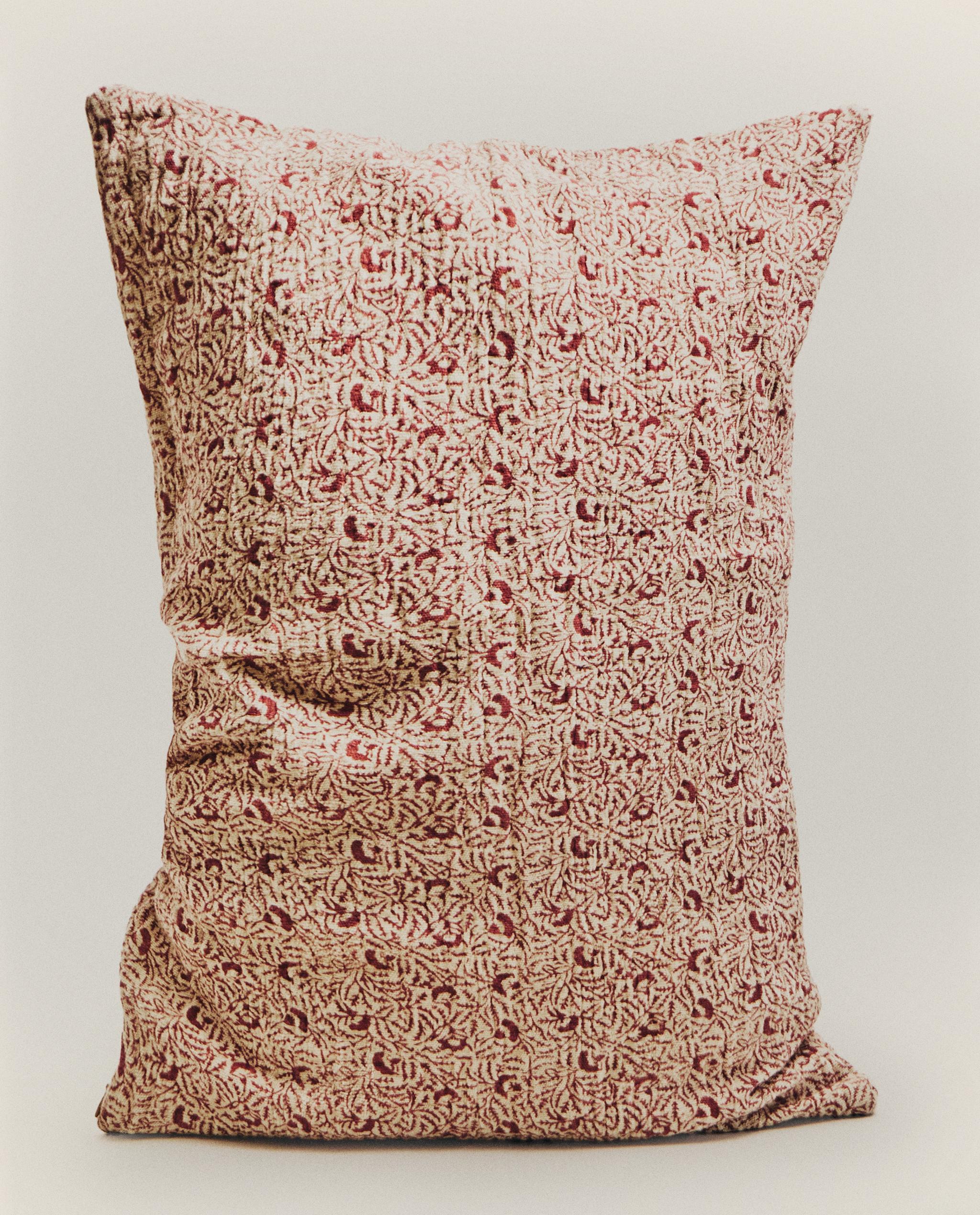 BRANCH PRINT COTTON AND LINEN CUSHION COVER product thumbnail 8