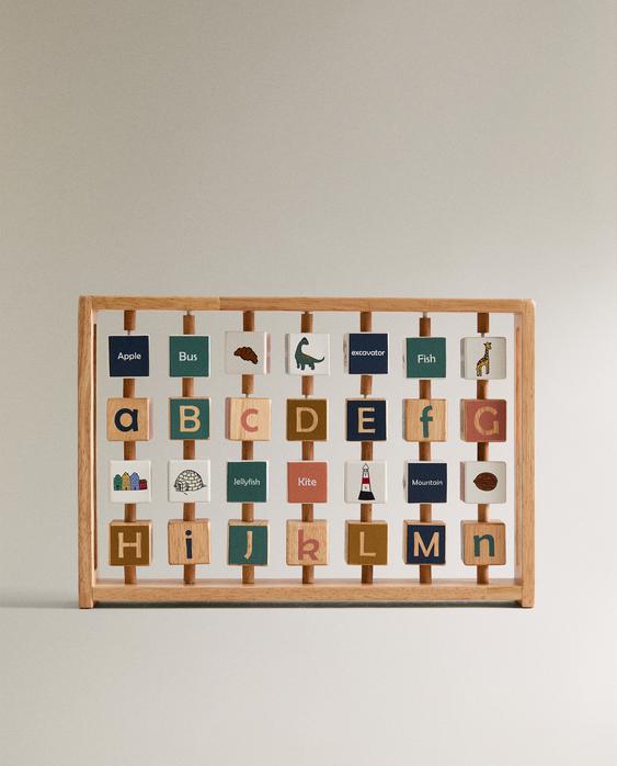 KIDS' WOODEN ALPHABET TOY KIDS' WOODEN ALPHABET TOY