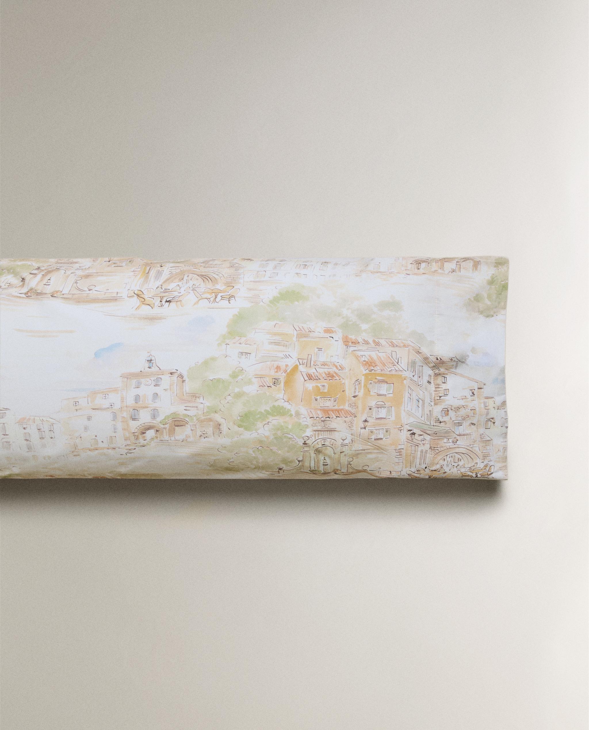 LANDSCAPE PRINT COTTON PILLOWCASE product thumbnail 4