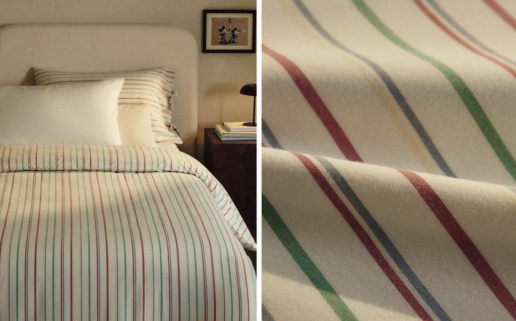 غلاف لحاف مخطط متعدد الألوان للأطفال غلاف لحاف مخطط متعدد الألوان للأطفال