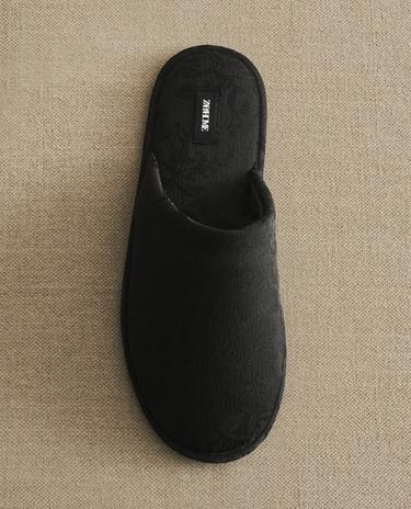 JACQUARDTOFFLOR MED ÖPPEN HÄL