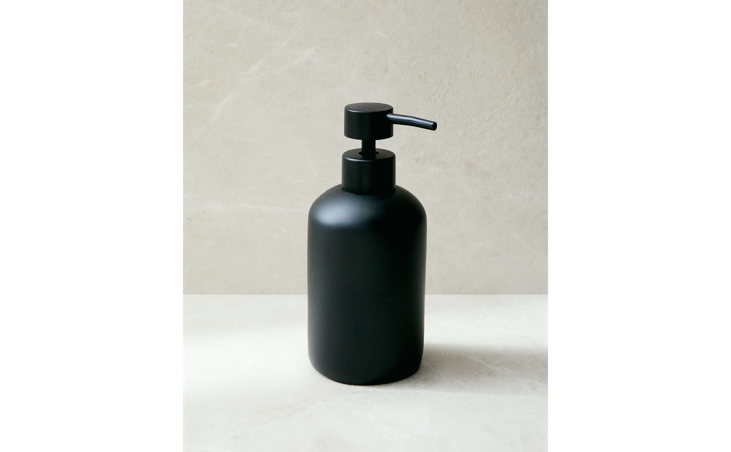 Dosatore Sapone Ceramica WENKO Cordoba - Nero E Blu, 8.5x8.5x13cm, 500ml - Foto 11