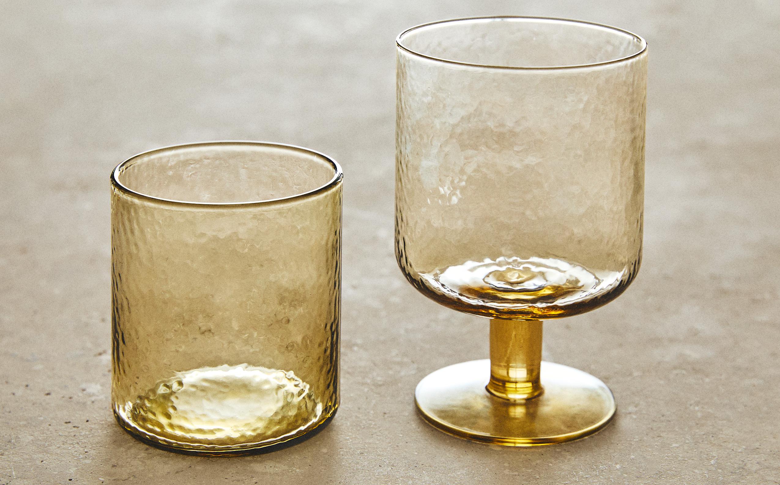 SERVICE EN VERRE MARTELÉ