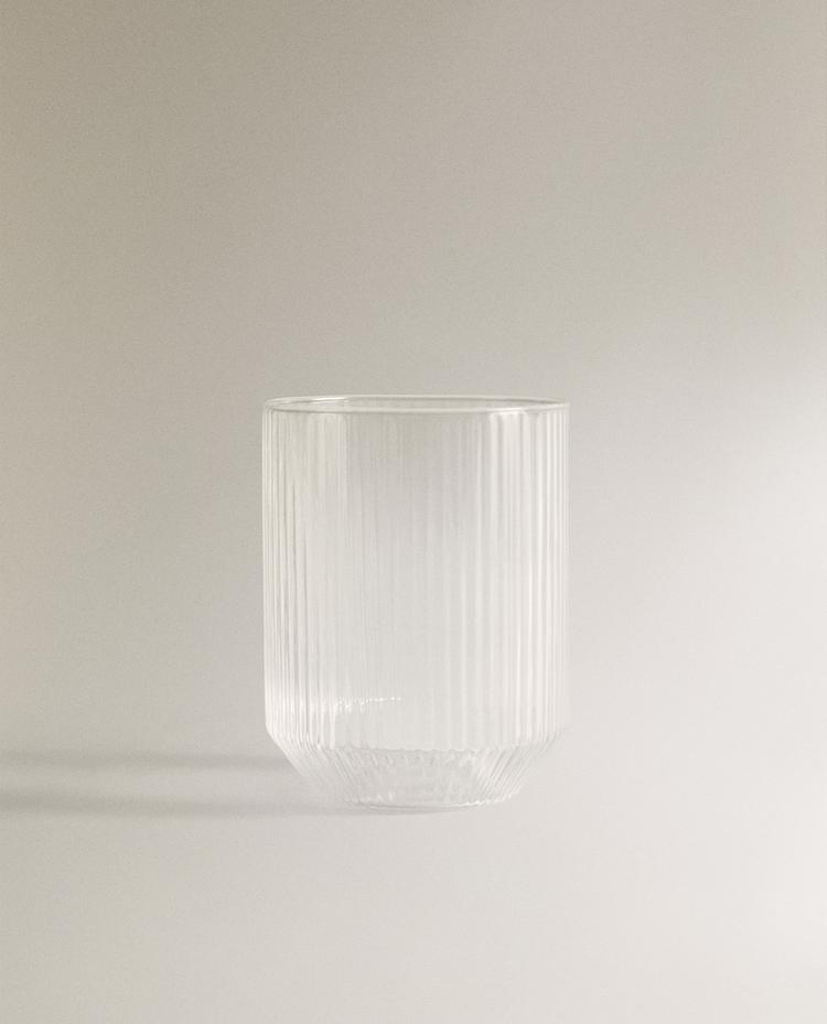 BOROSILICAAT BEKER MET GESTREEPT RELIËF