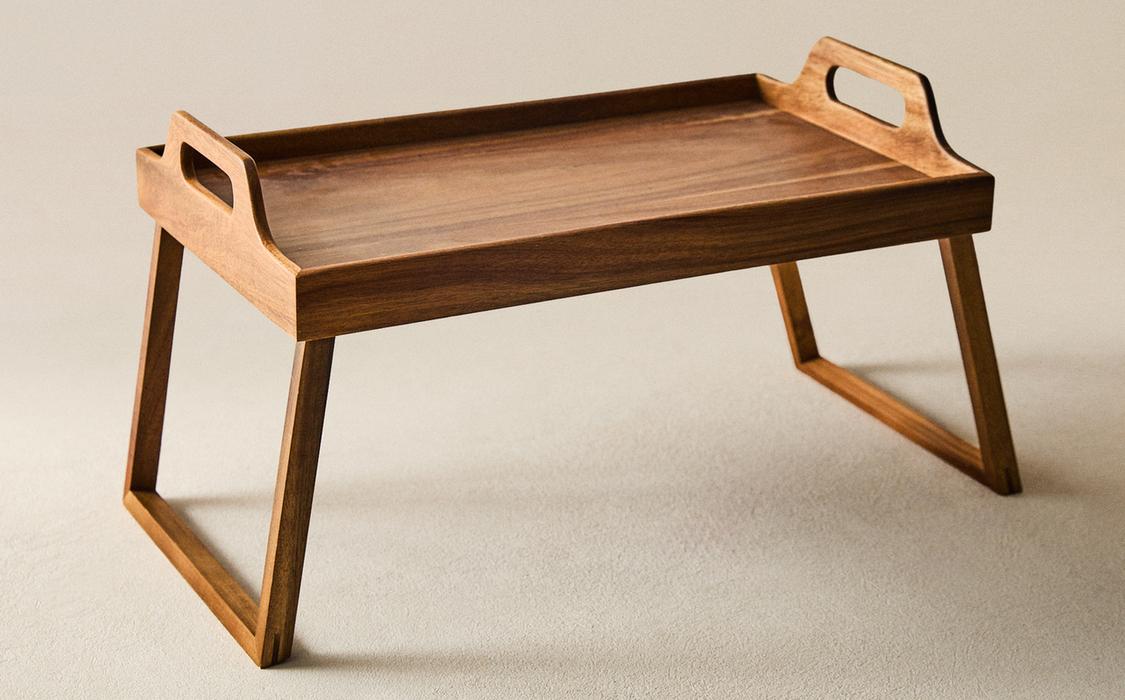 Zerodeko Plateau à Goûter En Bois Avec Compartiments Pour