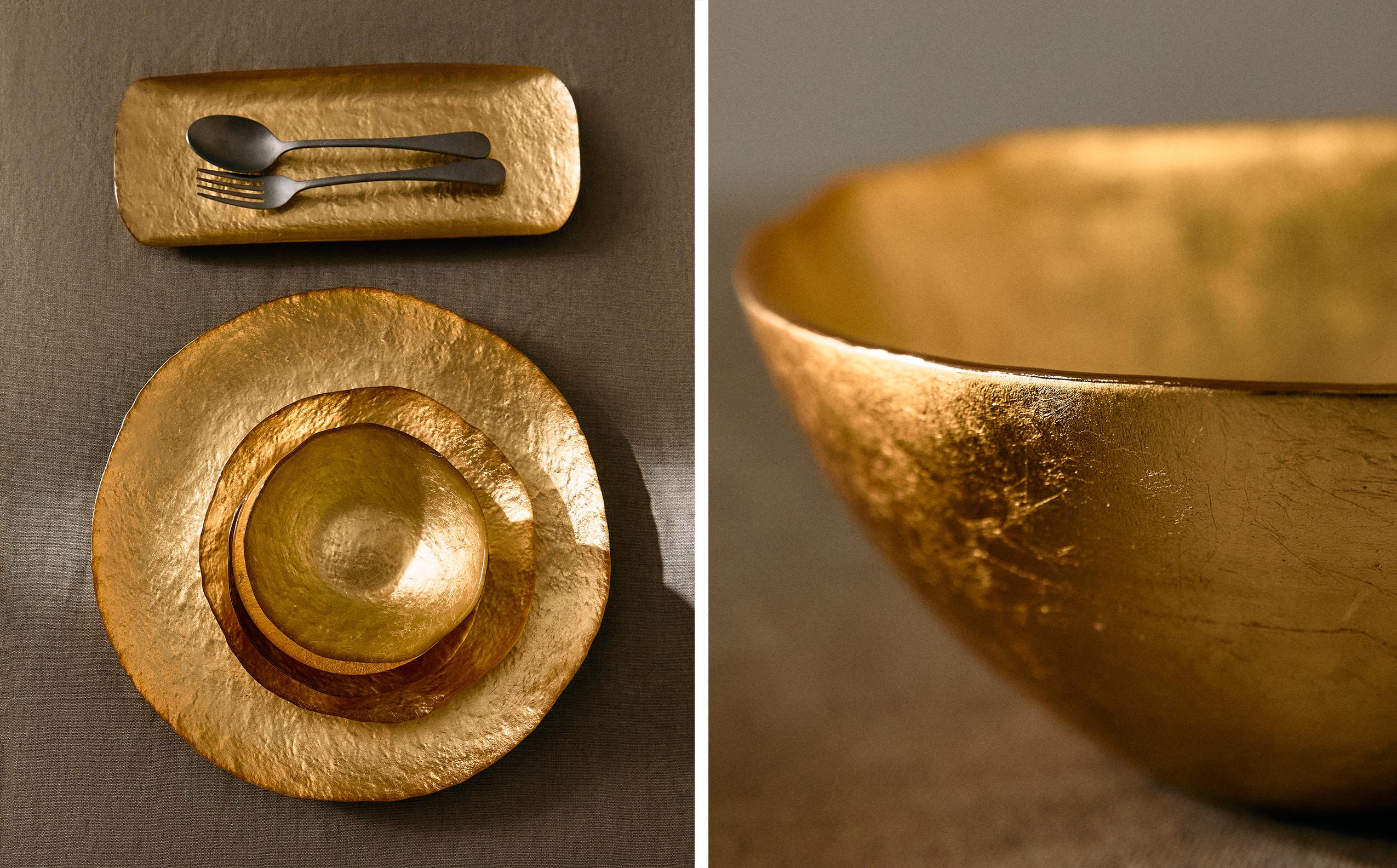 GOLDEN GLASS TABLEWARE