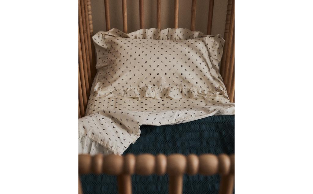 FUNDA NÓRDICA INFANTIL ESTAMPADO FLOR VOLANTE