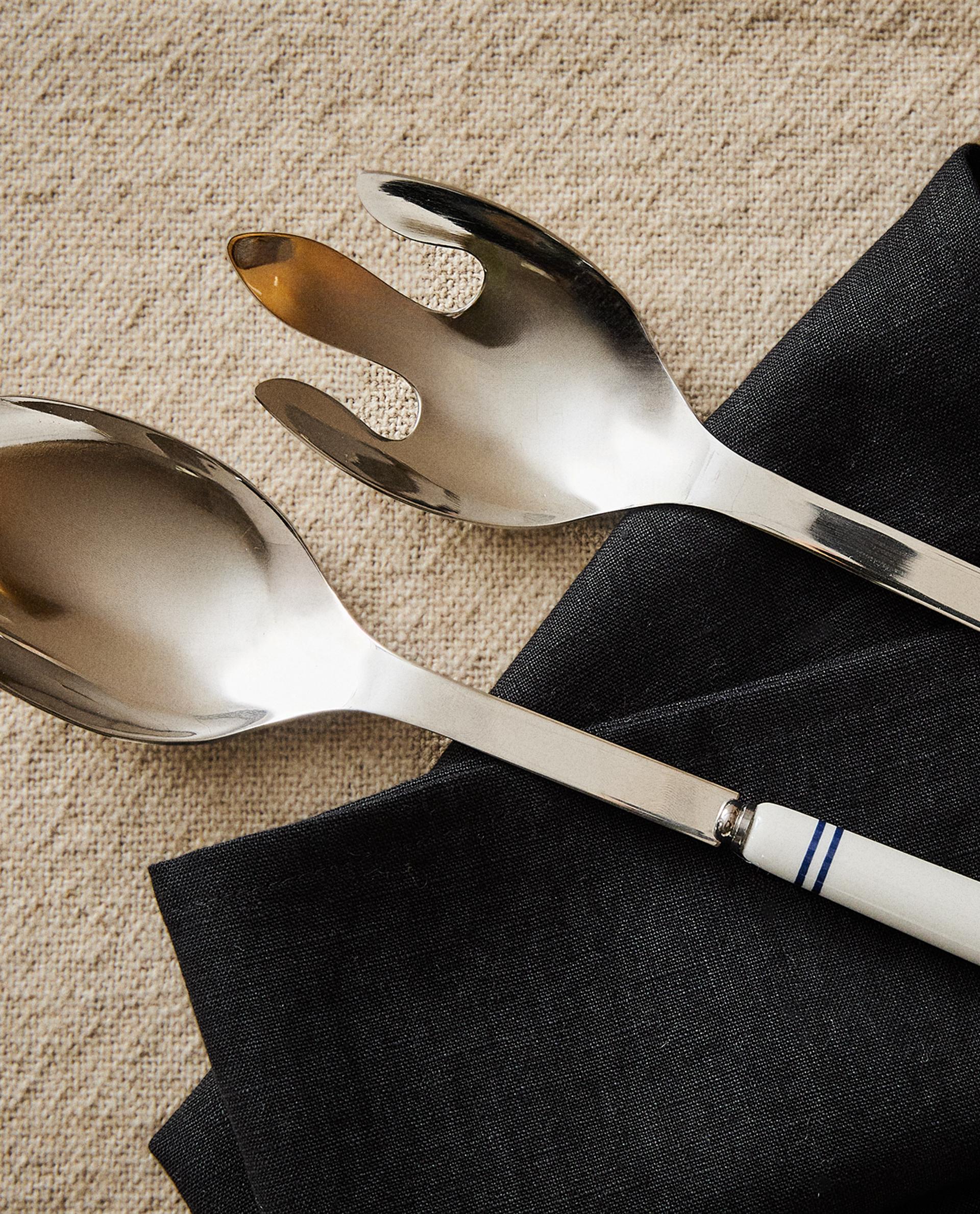 ENSEMBLE COUVERTS SALADE CÉRAMIQUE (LOT DE 2)