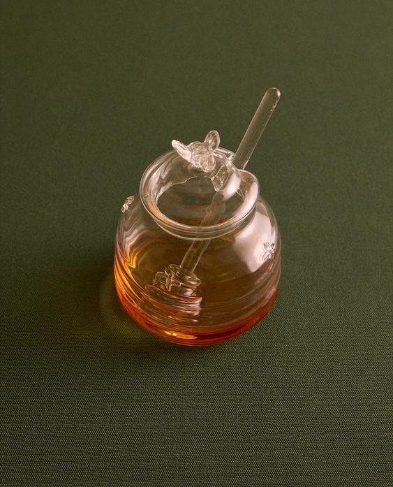 BUMBLEBEE BOROSILICATE GLASS HONEY JAR