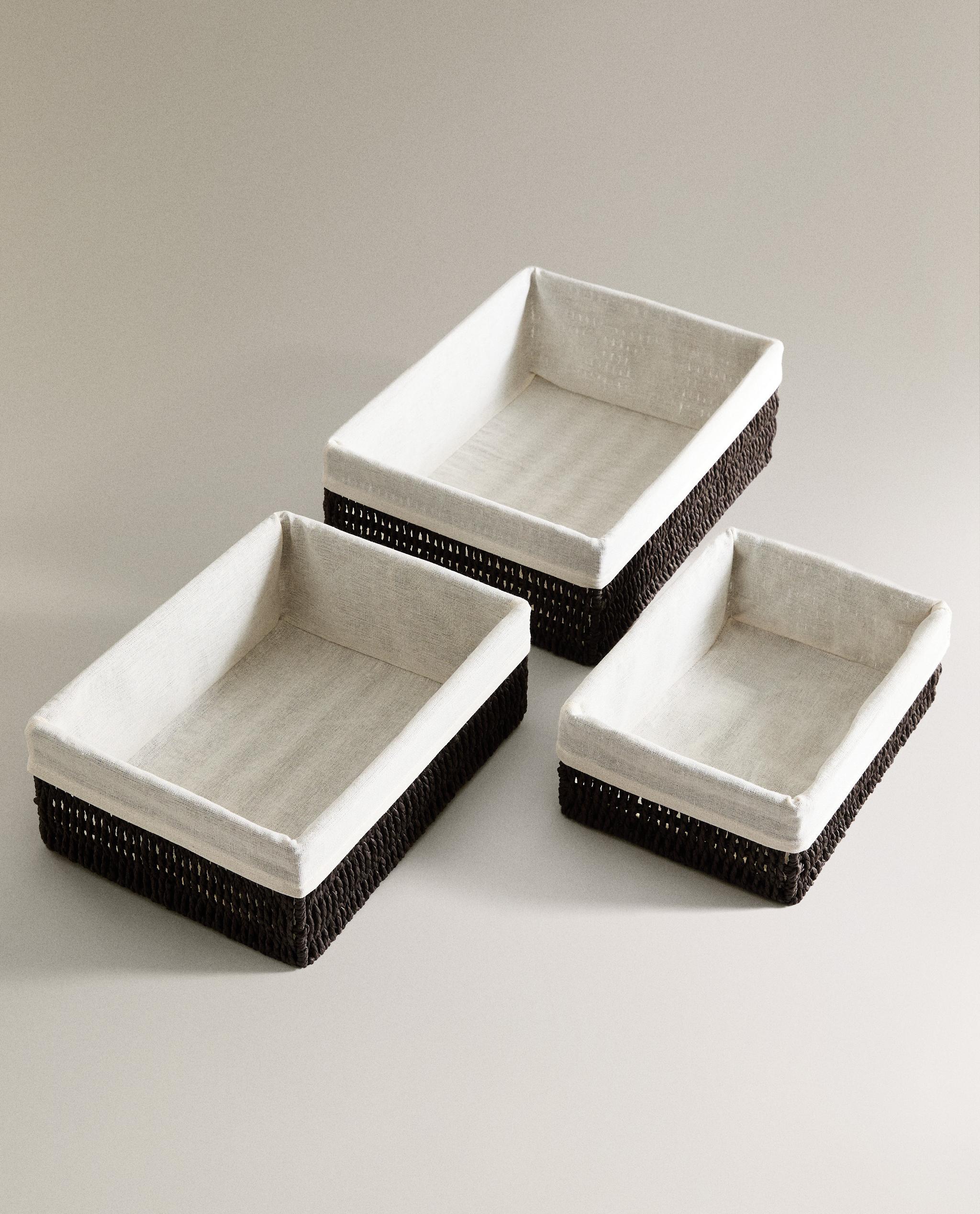 RECTANGULAR BASKET WITH COTTON LINING product thumbnail 7