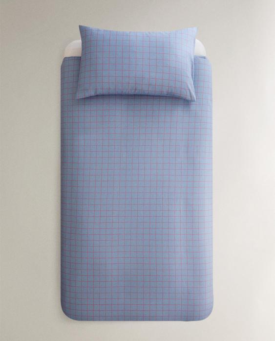 CHILDREN’S CHECK DUVET COVER