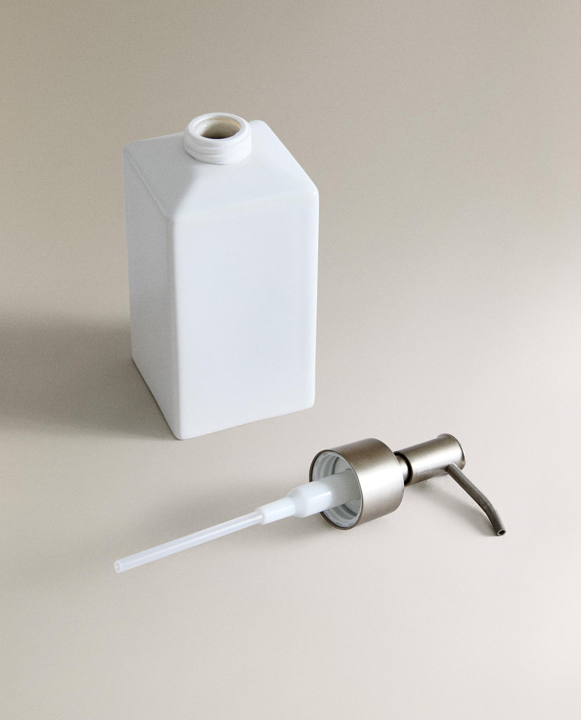 WHITE EARTHENWARE SOAP DISPENSER product thumbnail 3