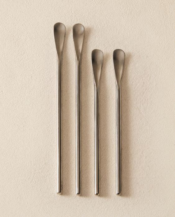 PACK OF LONG COFFEE SPOONS (PACK OF 4)