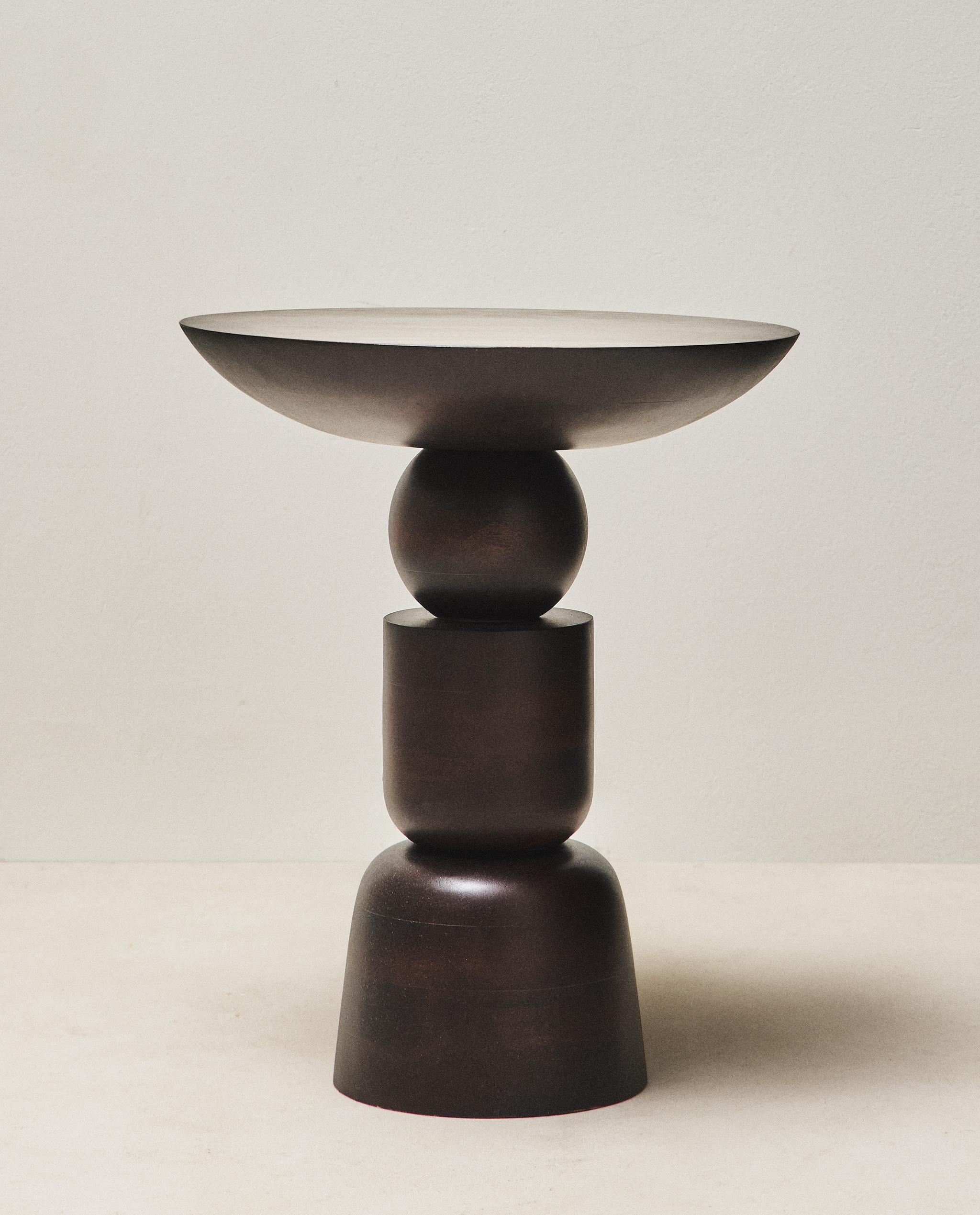 WOODEN SIDE TABLE