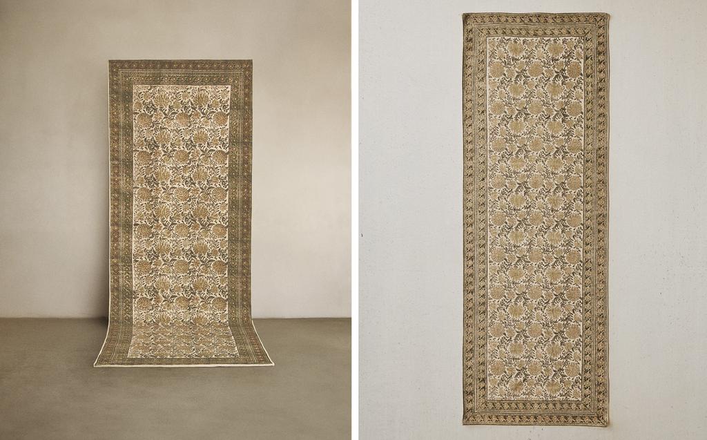 ALFOMBRA ALGODÓN ESTAMPADO FLORAL ALFOMBRA ALGODÓN ESTAMPADO FLORAL