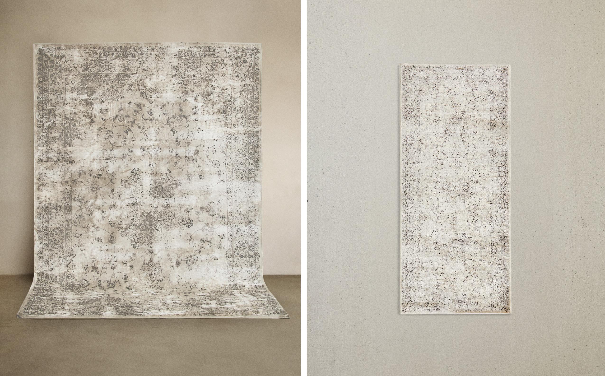 RECTANGULAR VINTAGE-EFFECT RUG