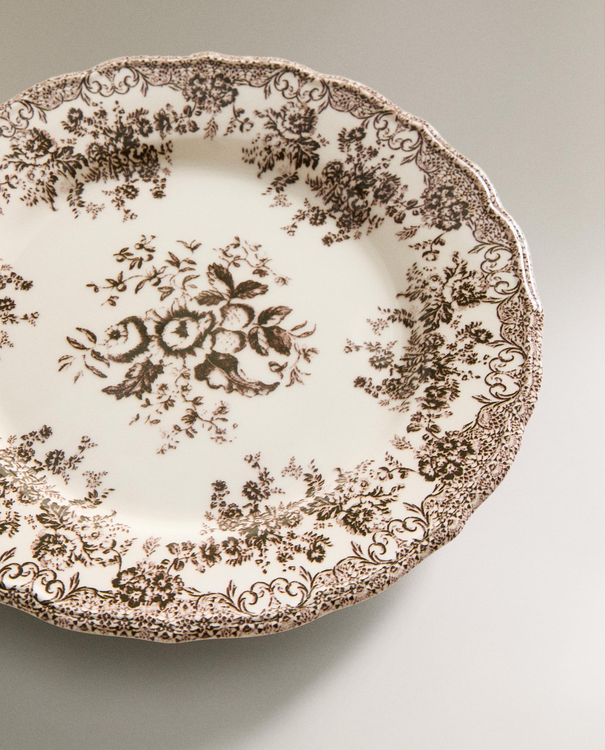 FLORAL EARTHENWARE DINNER PLATE product thumbnail 16