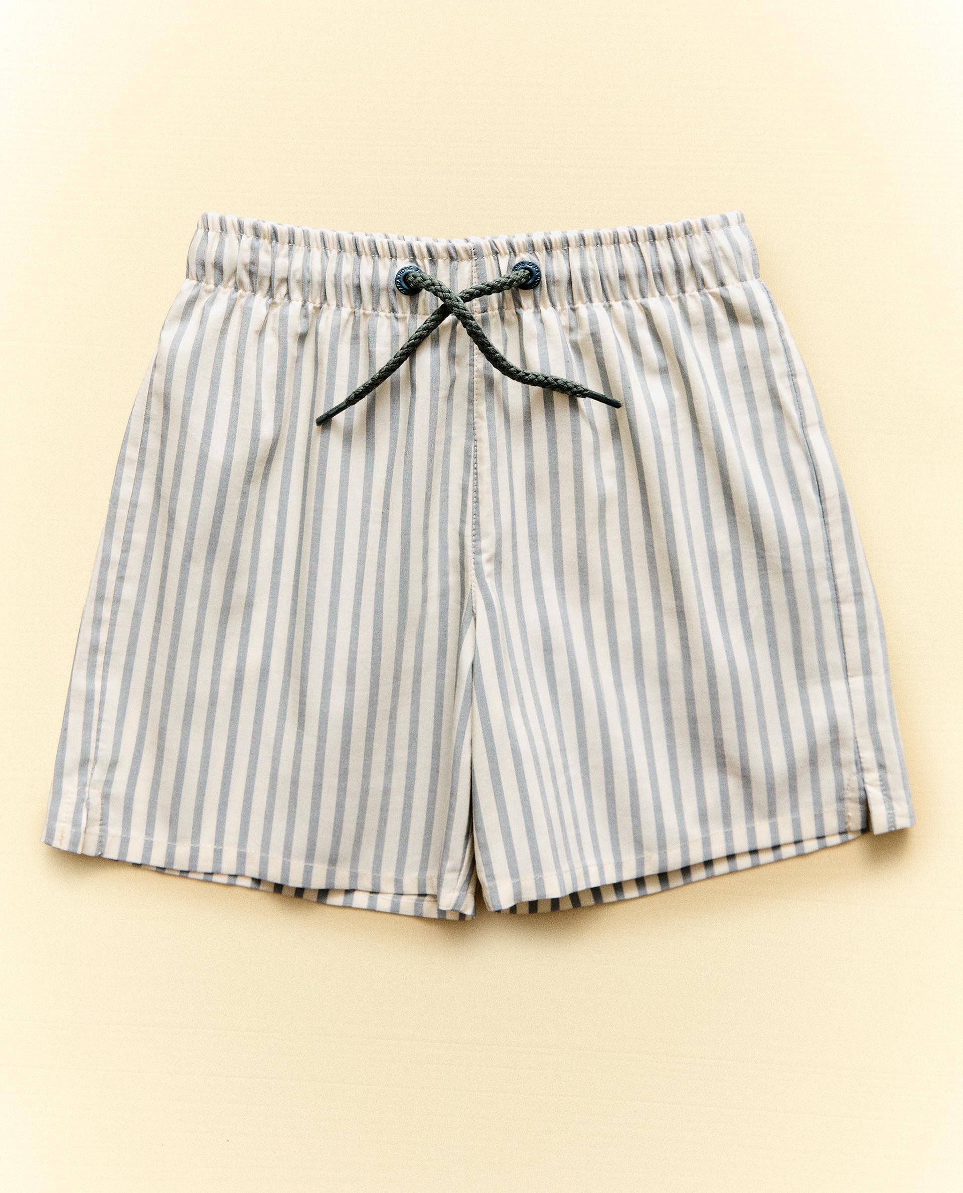 CHILDREN'S STRIPED BEACH SWIMMING TRUNKS | Zara Home United