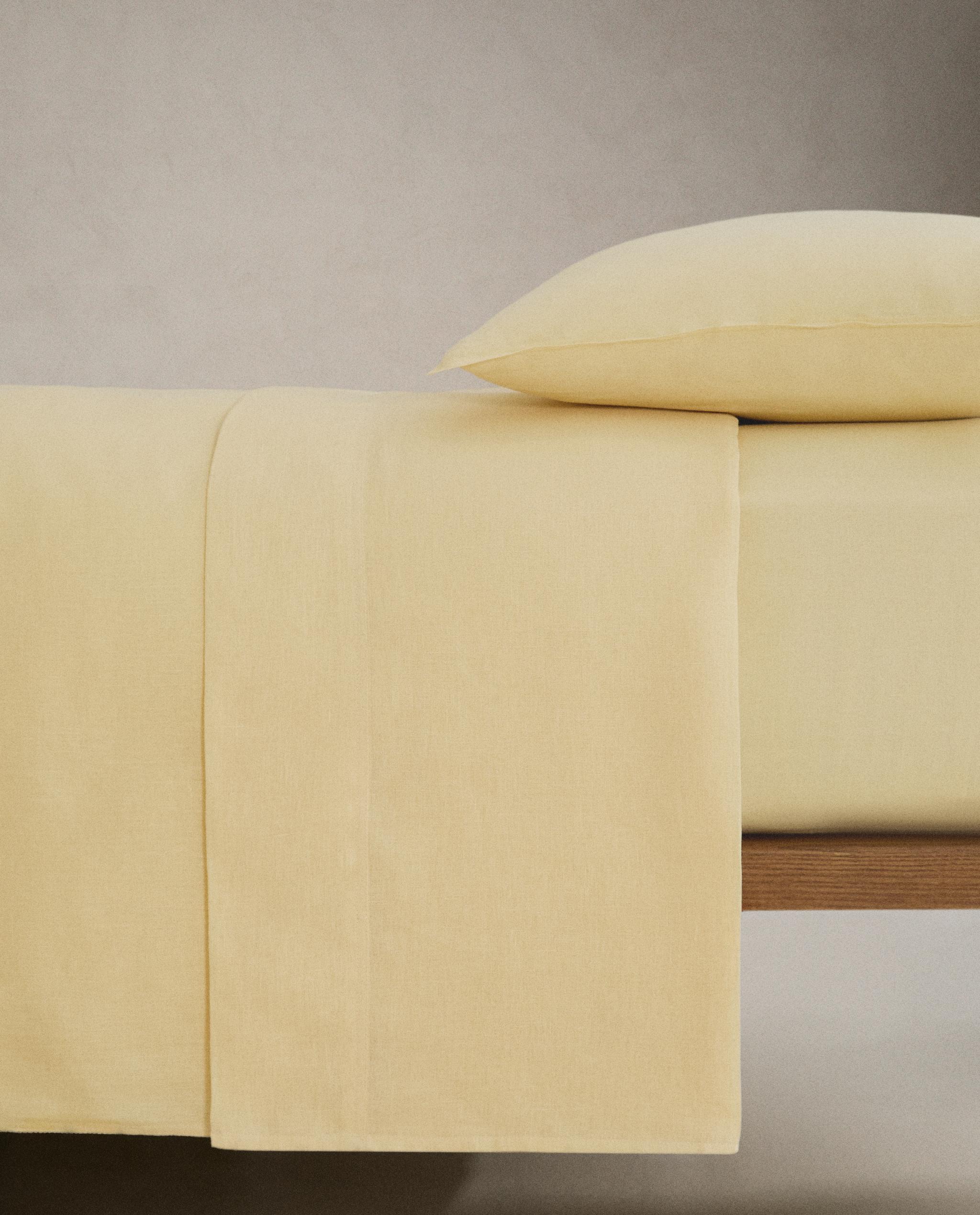 (140 GSM) WASHED LINEN FITTED SHEET product thumbnail 8