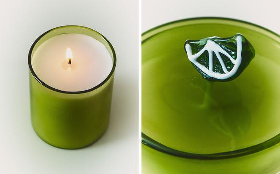 (220 G) LIME & PEPPERMINT SCENTED CANDLE