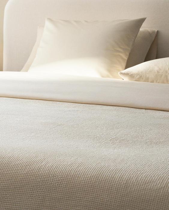 HOUSSE DE COUETTE COTON MINI WAFFLE