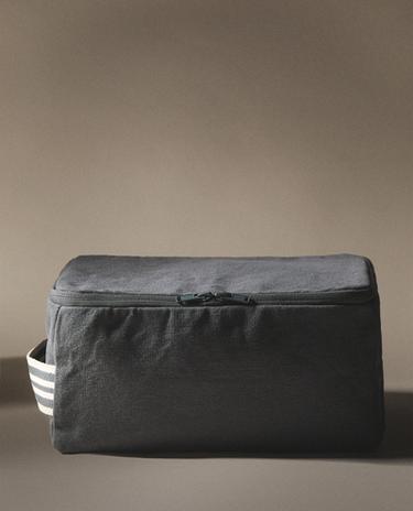 COTTON MAKEUP BAG WITH HANDLE