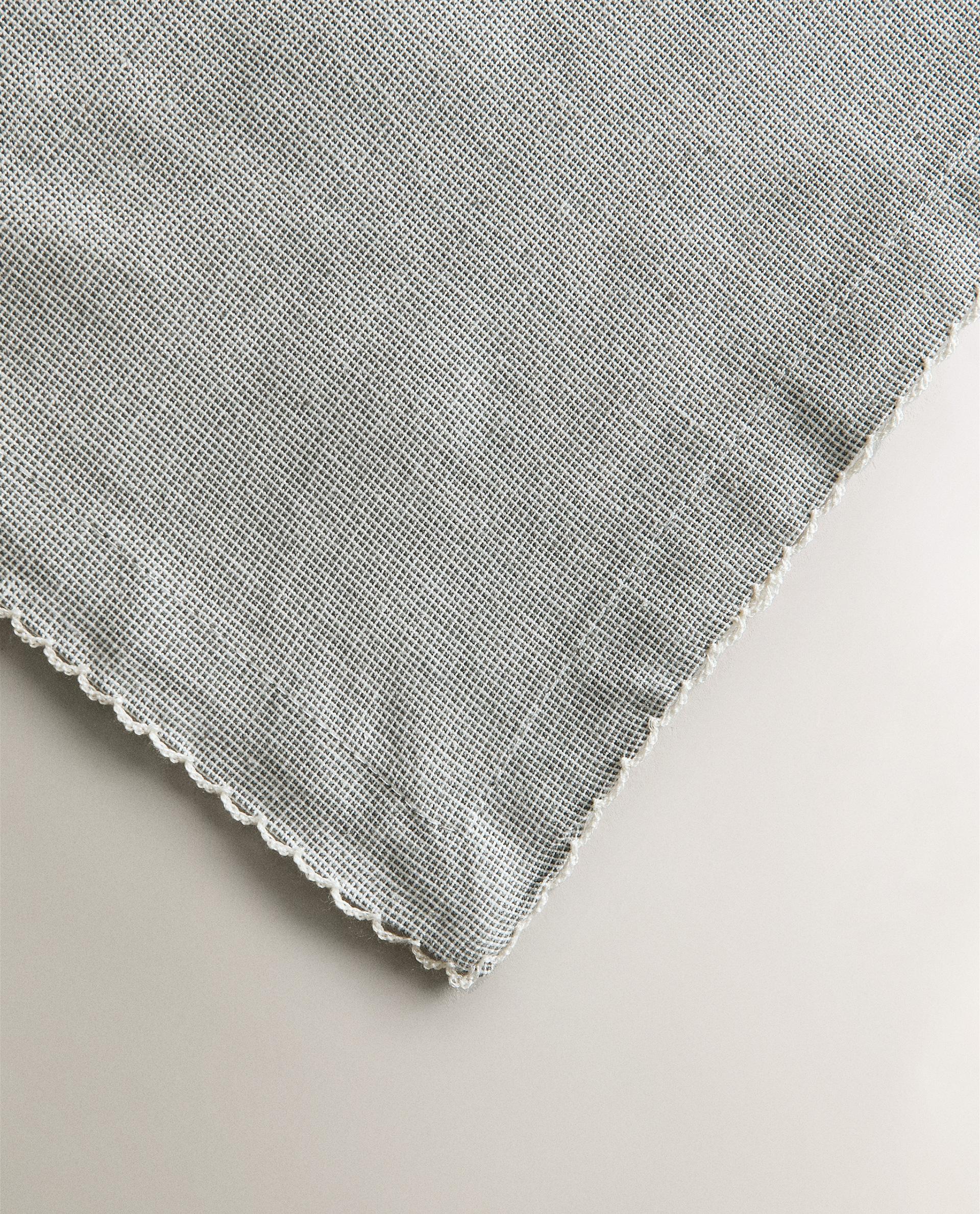 【未使用品】ZARAHOME リネンジャカード織 テーブルクロス ウェーブ テーブルクロス | Zara Home 日本/Japan