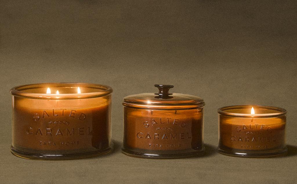 SALTED CARAMEL SCENTED CANDLES