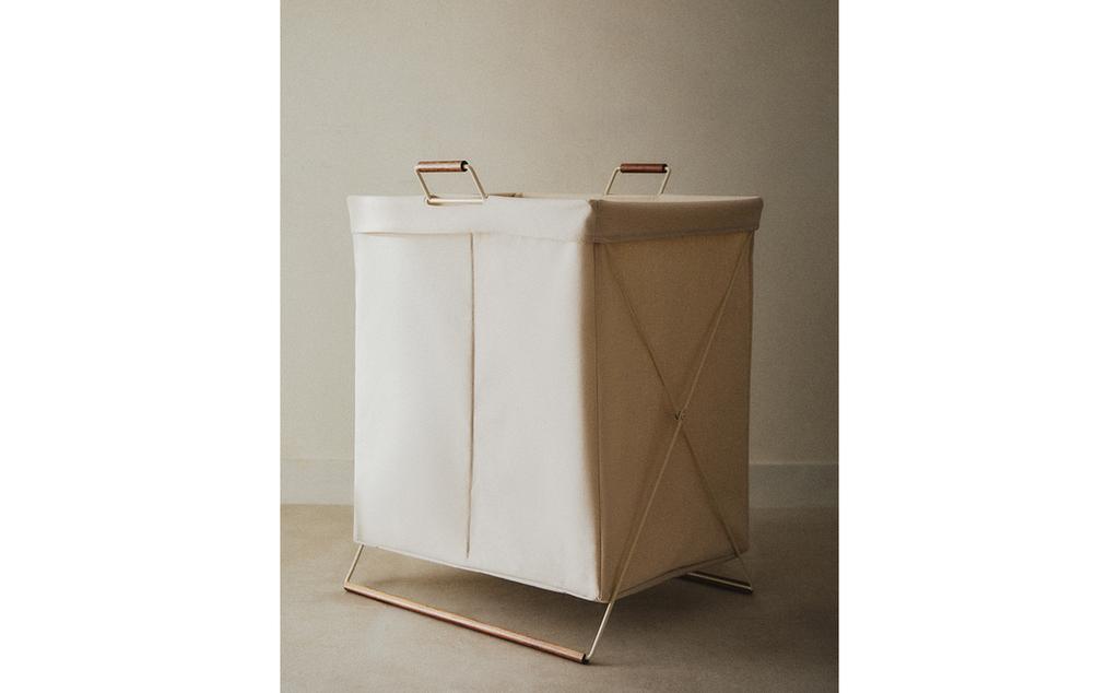 CESTA DOBLE PLEGABLE PARA LA ROPA