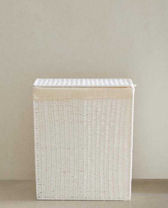 LAUNDRY BASKET WITH TWO COMPARTMENTS