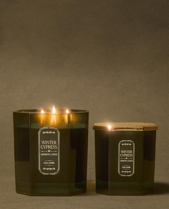 WINTER CYPRESS SCENTED CANDLE